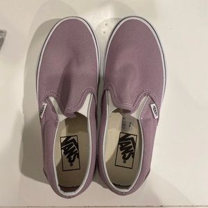 purple slip on vans